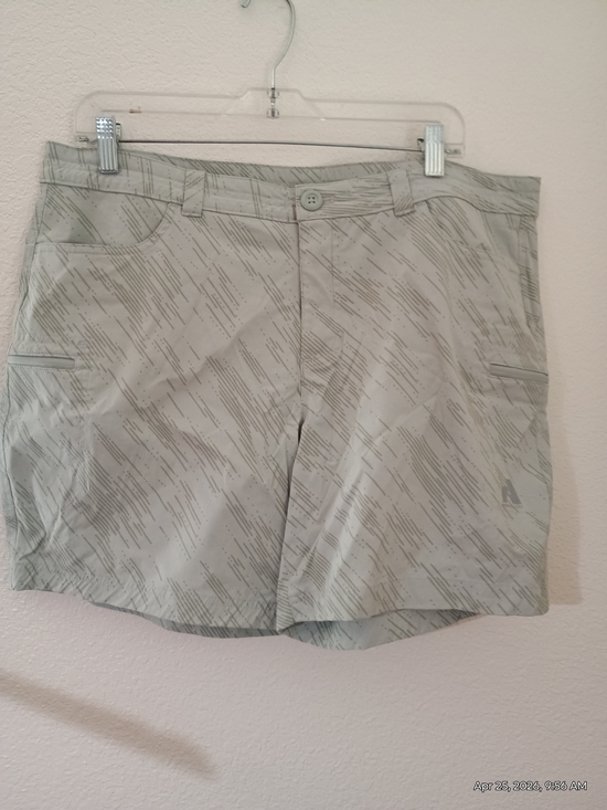 Eddie Bauer Pants - Eddie Bauer Light Gray Striped Active Shorts